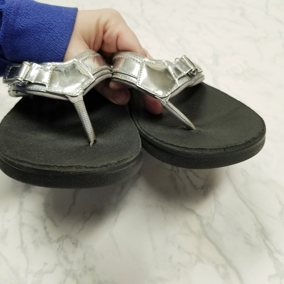 Sollbeam Womens Black and Silver‎ Flip Flop Sandals Size 40 - Picture 8 of 12
